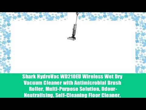 Shark HydroVac WD210EU Wireless Wet Dry Vacuum Cleaner with Antimicrobial Brush Roller,