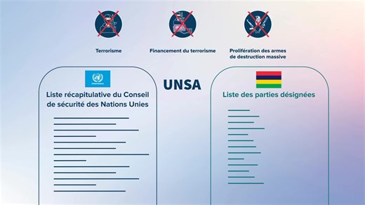 Watch these short videos to understand what the United Nations (Financial Prohibitions, Arms Embargo and Travel Ban) Sanctions Act (UNSA) is and how to comply in practice. You’ll learn about the official lists, what to do on a possible match, how to notify National Sanctions Secretariat and Financial Intelligence Unit, and the most common mistakes to avoid. | GIS Mauritius