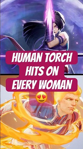 Human Torch Got 🔥 Rizz In #marvelrivals Ft. Psylock, Mantis and Luna Snow