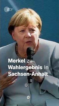 Merkel on Saxony-Anhalt election: "As a CDU member, my heart bleeds" | #afd #sachsenanhalt #merz