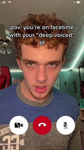 Experiencing a Deep Voice Facetime with Your Boyfriend