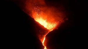 Volcano, Crater, Eruption. Free Stock Video