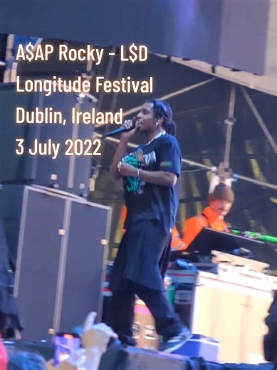 @A$AP ROCKY performing L$D at @Longitude Festival 2022 in Dublin, Ireland 🇮🇪 #ASAPRocky #DontBeDumb #Longitude #Dublin #Ireland