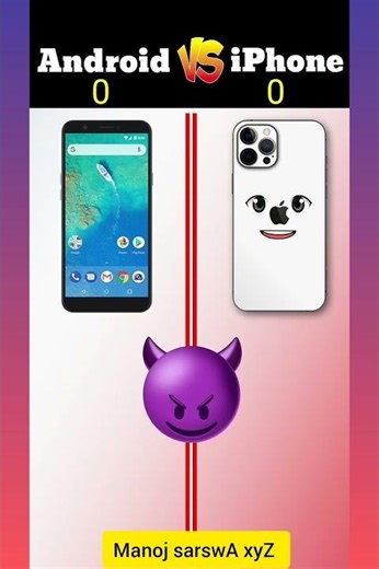 Android vs iPhone...? 🤔🤔 #shorts #iphone #android #vs