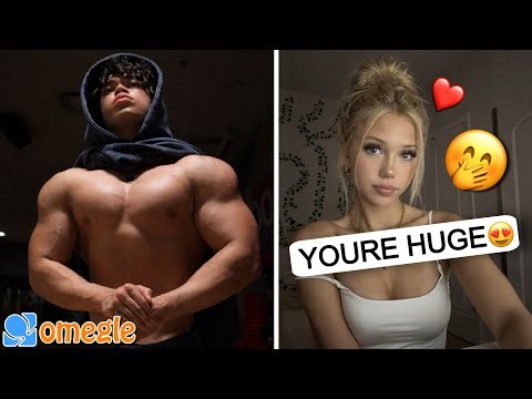 GIRLS REACT TO BODYBUILDER ON OMEGLE