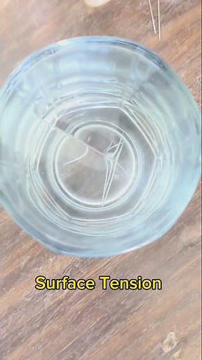 Surface tension | Glass of water and needle float fue surface tension #physics