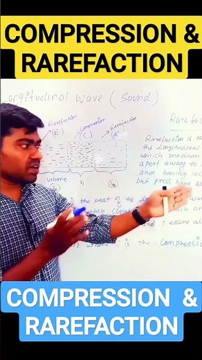 🎯#Compression 🔥& #Rarefraction 🌈in #sound #wave 💥#soundwaves ☄️#mechanical #waves 🔆