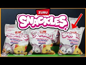 SNACKLES UNBOXING! Opening loads of adorable mystery plushie blind bags Zuru Toys