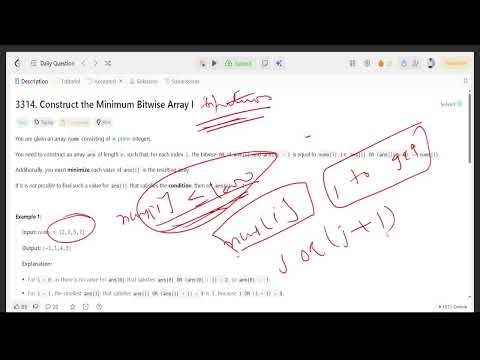 Leetcode 3314. Construct the Minimum Bitwise Array I