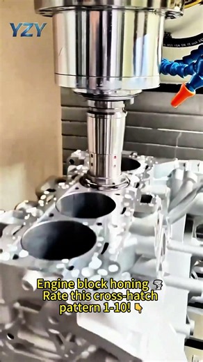 Engine Block Cylinder Honing | Perfect Cross-Hatch! ⚙️