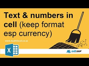 Combine text and numbers into 1 cell in Excel