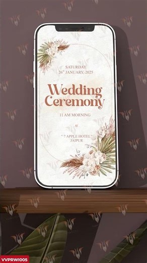 Floral Wedding Invitation Design | Unique Digital Invite | VowVites