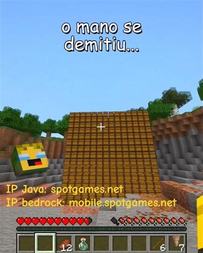 acho que ele não vai voltar...✌😭#minecraft #humor