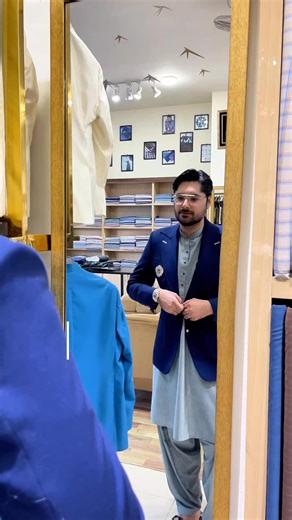 Blazer Tip Every Man Should Know 👔 Always make sure your blazer hugs the shoulders — not too tight, not too loose. The shoulder fit decides whether it looks tailored or borrowed. (Blazer Styling Tips, Men’s Suit Guide, Tailored Fit, Formal Wear Pakistan, Haseeb Studio, Men’s Blazer Fashion, Groom Style Tips) (#HaseebStudio, #MensFashion, #BlazerTips, #TailoredFit, #FormalStyle, #Menswear, #SuitUp, #PakistaniFashion) | Haseeb