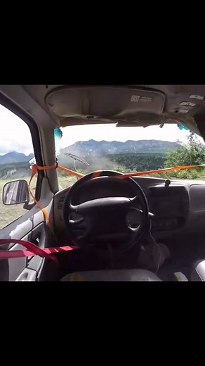 Annual Alaskan car launch ⚠️There are no people in the cars⚠️ #carjump #crashtest #1320video ##funny##crash##carlaunch##jump##totaled##alaska##car