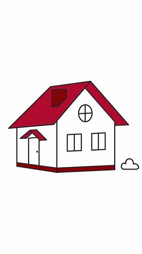 How to draw a house in perspective step by step | Easy drawing house tutorial #drawing #howtodraw #house #perspective #easydrawings #tutorial #fyp #sherrydrawings