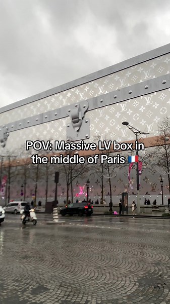 Exploring a Huge Louis Vuitton Box in Paris