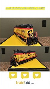 Available on Trainbid.com – C-9 Sunset 3rd Rail Chessie System 2R GP9 Diesel w/ ESU LokSound