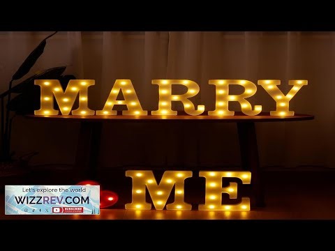 IFDGCTK Marry Me Light Up Letters Led Marry Me Sign for Proposal