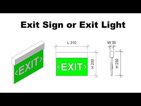 Create Exit Sign or Exit Light Revit Family including 2D Symbol