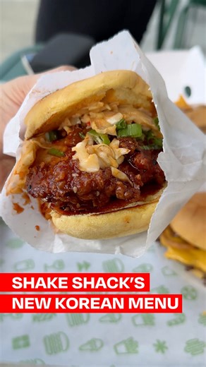 Eater on Instagram: "Kimchi? At Shake Shack? Sign us up. For a limited time, the beloved burger chain is bringing back its special menu featuring Korean-inspired items. Correspondent Matthew Kang (@mattatouille) went to check out this year’s offerings, including a spicy shake with gochujang caramel (勞), and here’s what he thought. What are you most excited to try before it’s gone?"