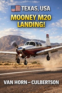 10K views · 269 reactions | Landing the Mooney M20 at Van Horn–Culbertson, Texas  Pure general aviation, desert runway, and clean technique ✈️ Would you fly here?  Follow and keep flying with me #MooneyM20 #AviationLovers #TexasFlying #GeneralAviation #Landing | Cap Tony Ochoa | Facebook
