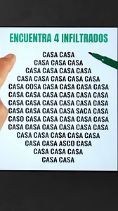 Descubre las 4 palabras diferentes... | Juegos de ortografía