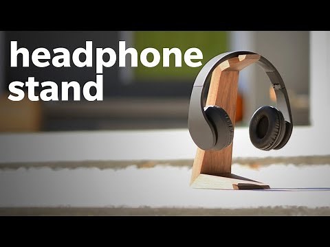 How To Make A DIY Headphone Stand - Woodworking