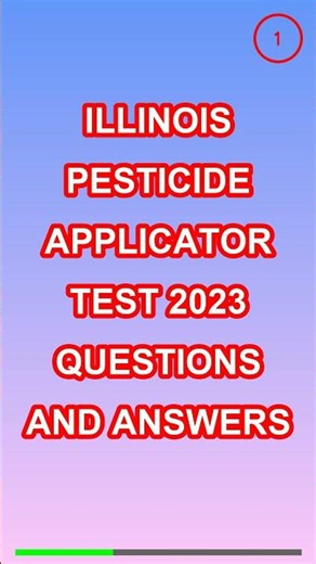 Illinois Pesticide Applicator Test 2023 Questions