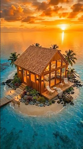 Tiny Island Survival House Build | From Nothing to Dream Home in 8 Stages