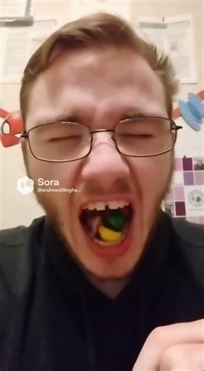 ANDREW DILLINGHAM TREES THE MOST SOUREST CANDY EVER MADE TOXIC WASTE AND WARHEADS #viral