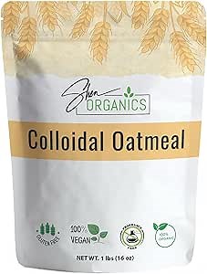 Shea Organics Colloidal Oatmeal | Soothing Bath & Skin Care Powder | Helps Soothe Itchy, Dry Skin | Safe for Babies & Adults | Great for Soap Making (16 Ounce- Pack of 1)