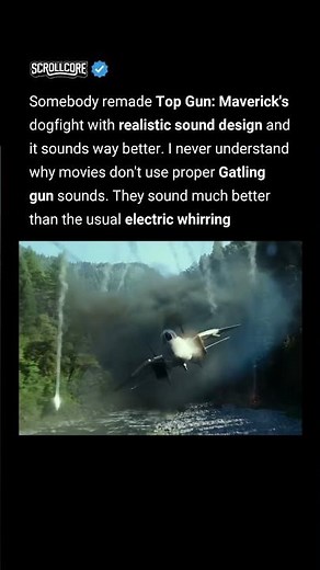 In Top Gun: Maverick (2022), the gun sounds are completely wrong.
