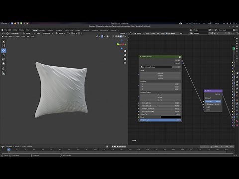 Procedural Wrinkle Fold Texture for Cloth or Paper in Blender Tutorial