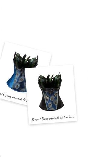 Best-seller: Korsett Drag Peacock (2 Farben)