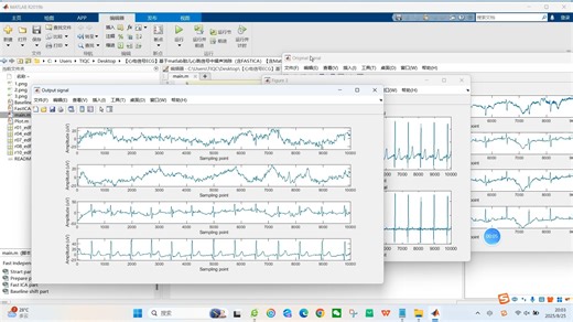 【心电信号ECG】基于matlab胎儿心跳信号中噪声消除（含FASTICA）【含Matlab源码 14047期】