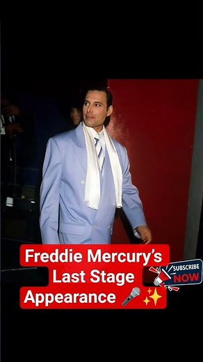 Freddie Mercury’s final public appearance with Queen at the Brit Awards, February 18, 1990.