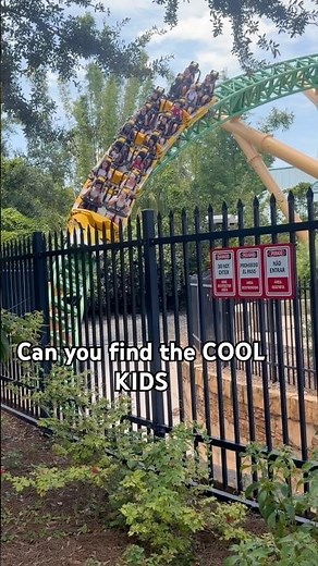 Cool Kids ride the funnest roller coaster 🎢 #fun #scared #funny