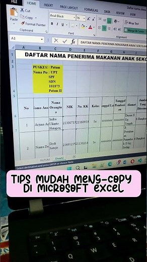 Tips Mengcopy data di excel yang rapi dan mudah #excel #tutorial #microsoftexcel #tutorial