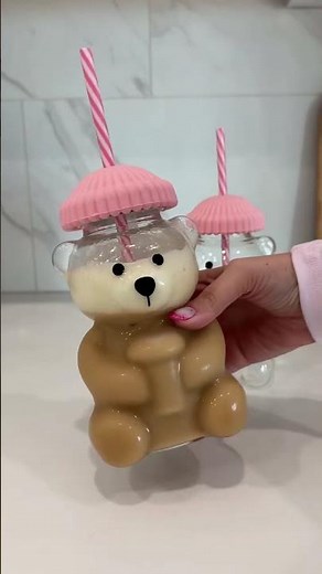 Cute Bear Straw Cup