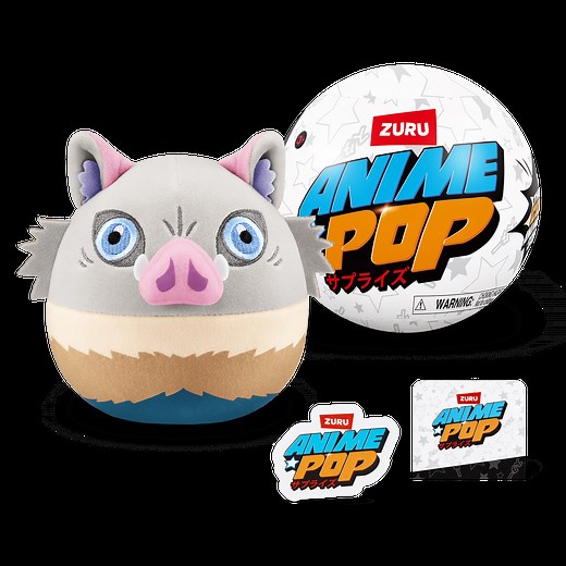 5 Surprise Anime Pop Plush (Assorted) Novelty Blind Unboxing Collectible Toy by ZURU