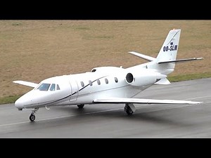 Cessna 560XL Citation XLS | Abelag Aviation OO-SLM | Landing and Very Short Takeoff
