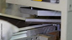 Automatic welding machine for two profiles for the production of plastic Windows. Production of window constructions