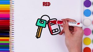 Creative coloring to teach colors for kids