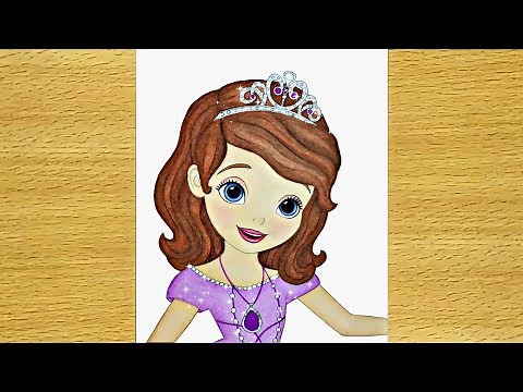 How to draw Sofia the first || Easy step by step || drawing tutorial