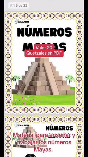 Actividades para enseñar números Mayas del 0 al 10