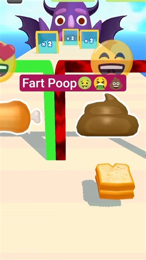 Fart Poop Sandwich Runner Game 😂 | Funny Mobile Game Gameplay|HE Gaming Hub
