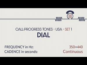 Dial tone (USA 1). Call-progress tones. Phone sounds. Sound effects. SFX