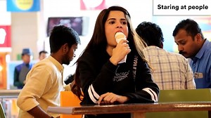 744K views · 10K reactions | Staring at strangers flirtatiously | Sahil Virwani Pranks | Sahil Virwani Pranks | Facebook