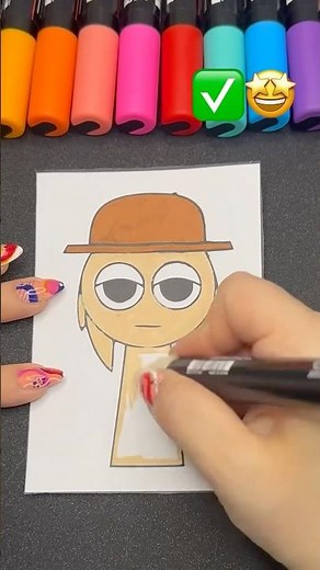 Perfect Cutout incredibox Sprunki Fan Art OC Tunner, Painting Steve's Lava Chicken #sprunki #messy